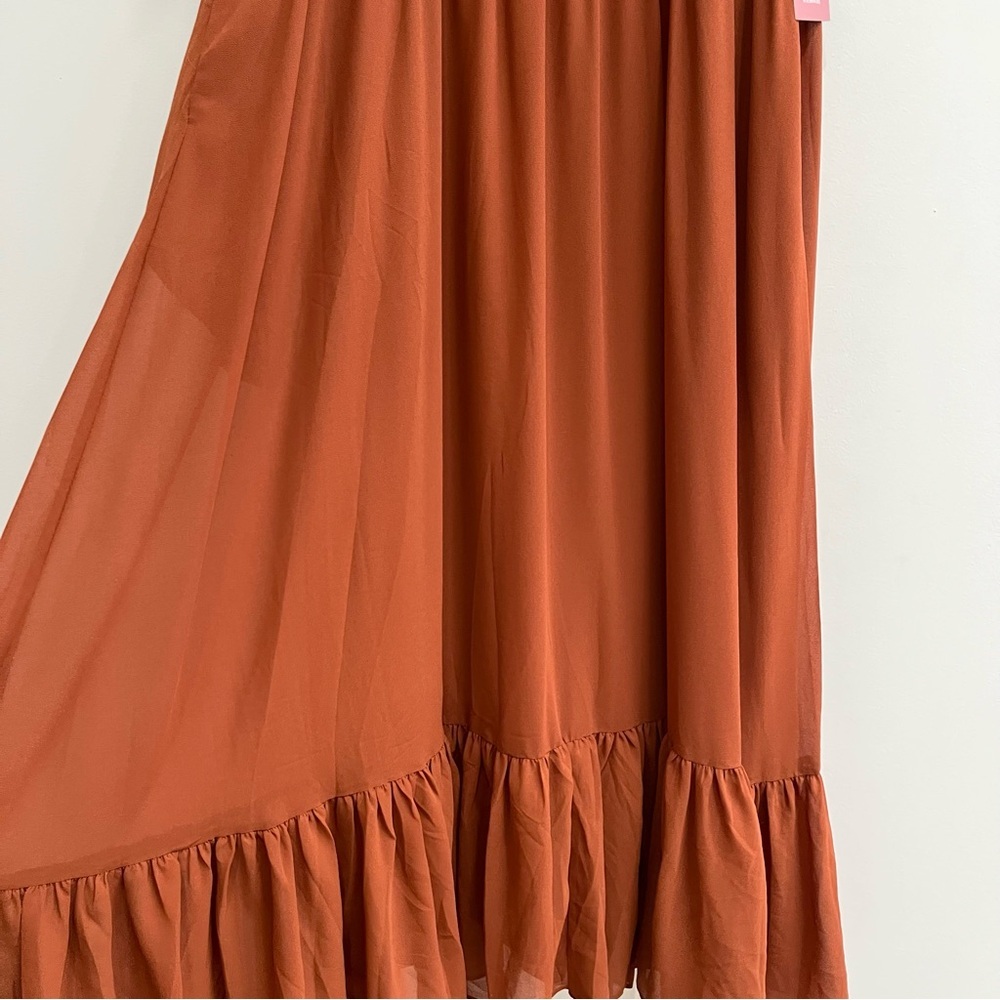 Ivy City Co. Billie Dress brown-tone Amber Chiffon Sienna Brown Maxi Dress 14 - Picture 5 of 11